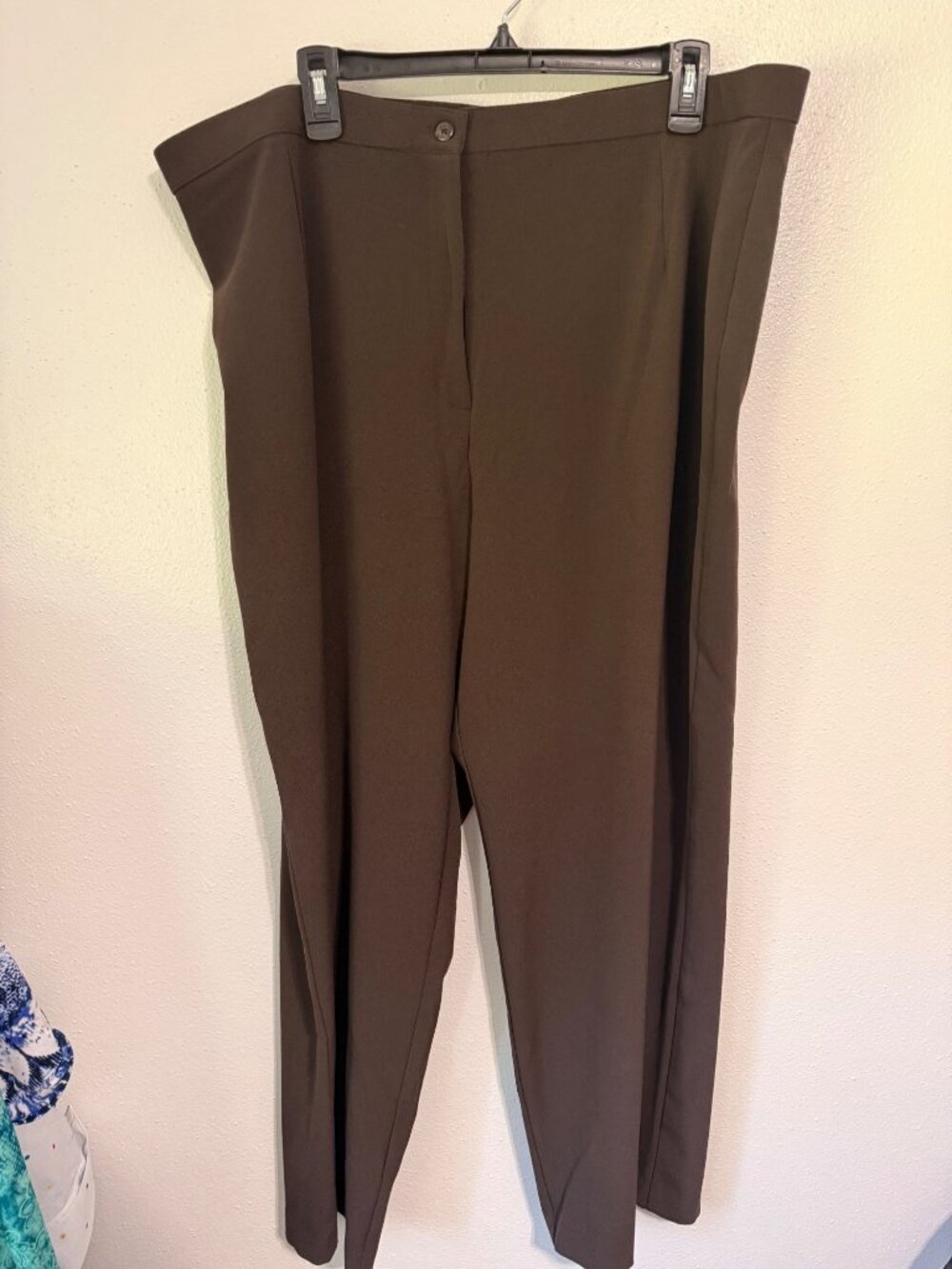 Dressbarn  Dress Pants Brown Flat Front Womans 22W